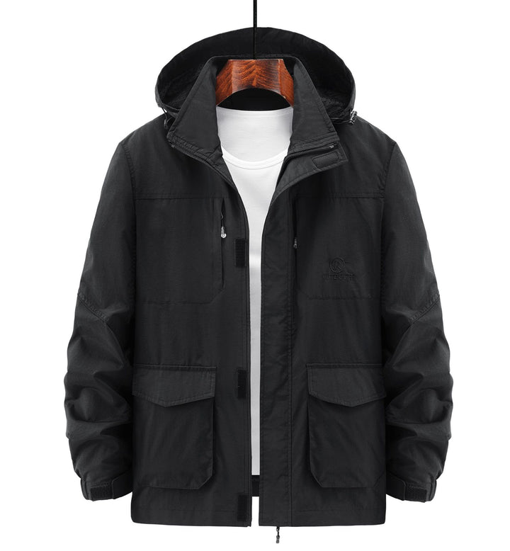 Herren Robuste Wetterjacke mit praktischen Taschen Drune