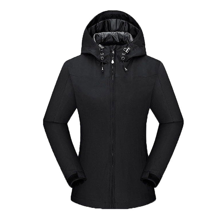 Herren ultraleichte packbare Regenjacke mit verstellbarer Kapuze und elastischen Manschetten Drune