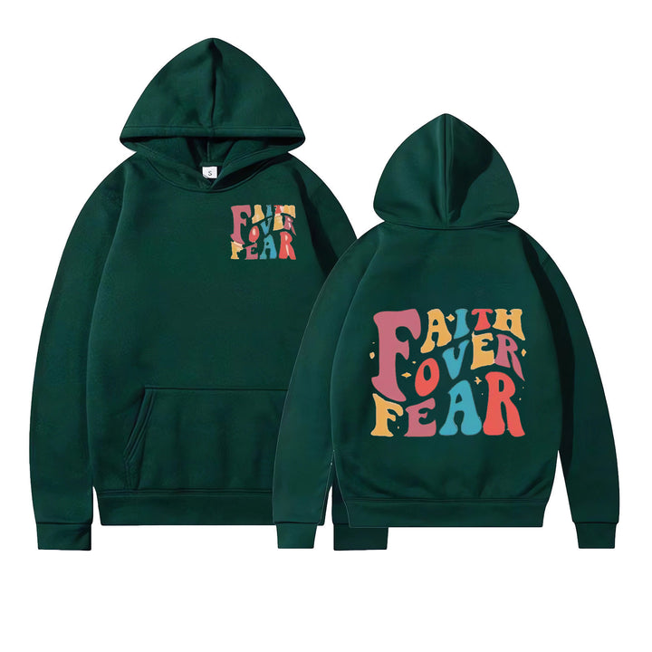 Damen Kapuzenpullover mit motivierenden Grafikdetails Drune