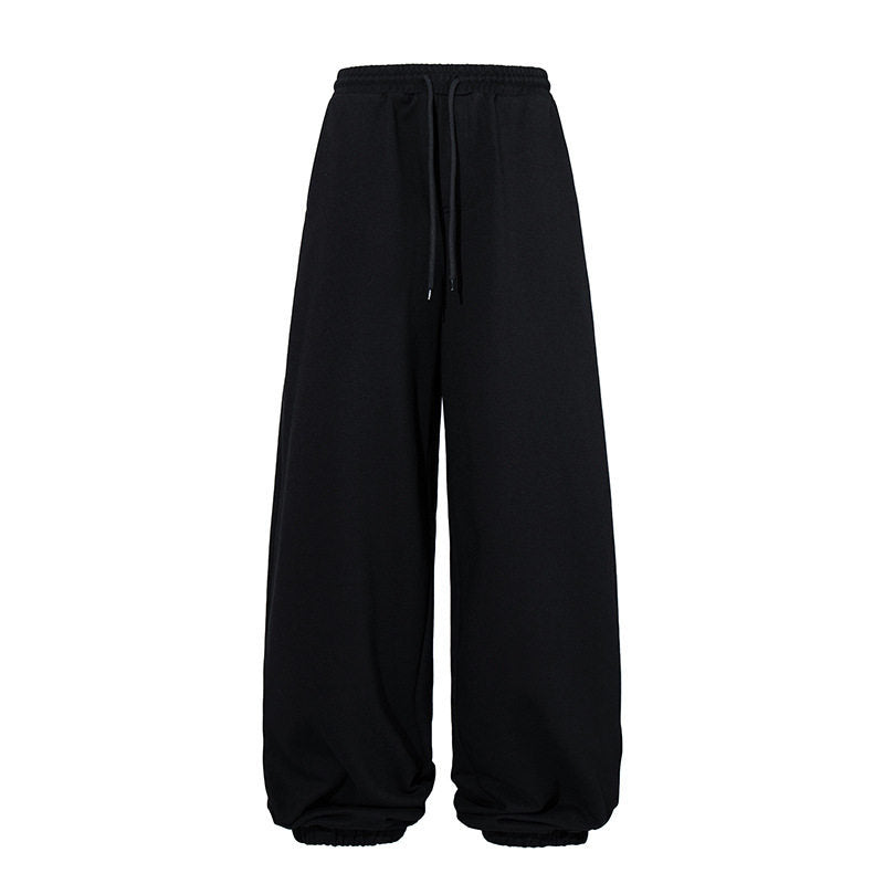 Damen Extraweite Palazzo-Sweathose mit hohem Komfortbund und Ballon-Saum Drune