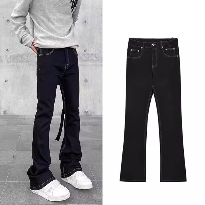 Herren Modische geflammte Jeans Drune