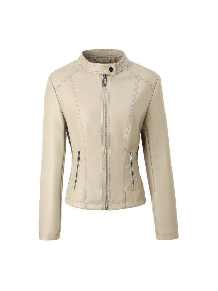 Damen Strukturierte Kunstlederjacke Drune