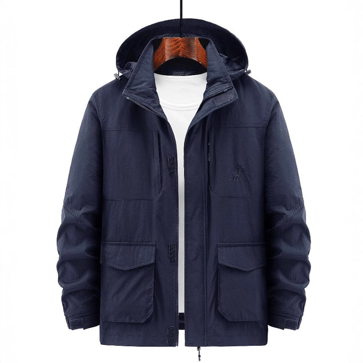Herren Robuste Wetterjacke mit praktischen Taschen Drune