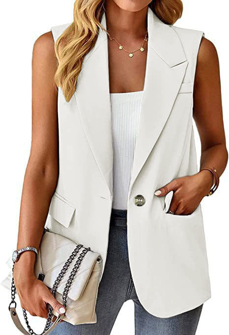 Damen Stylischer Blazer-Weste Drune
