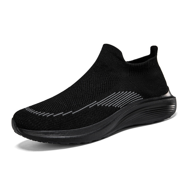 Herren nan sockenähnliche Strick-Sneaker mit nahtlosem Obermaterial und stoßdämpfender Sohle Drune
