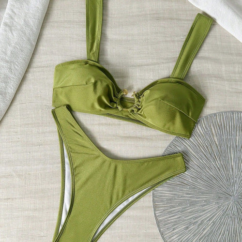 Damen Hochwertiger Bikini mit elegantem Bügel-Design Drune
