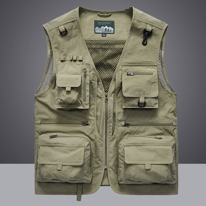 Herren Multifunktionale Angler- und Fotoweste Drune