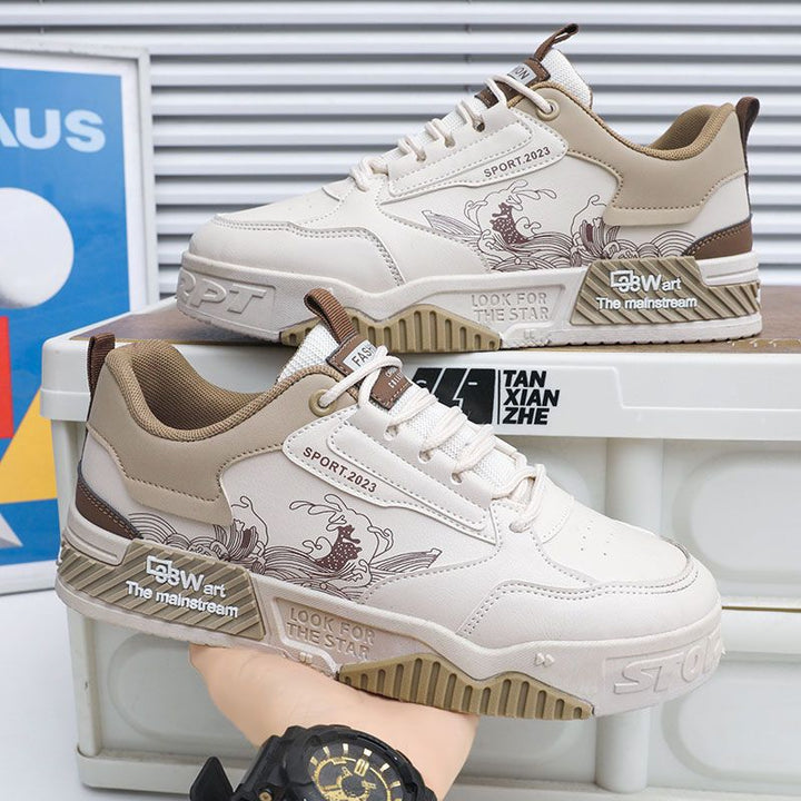 Damen Sportliche Sneakers mit kunstvollem Grafikdesign und rutschfester Sohle Drune