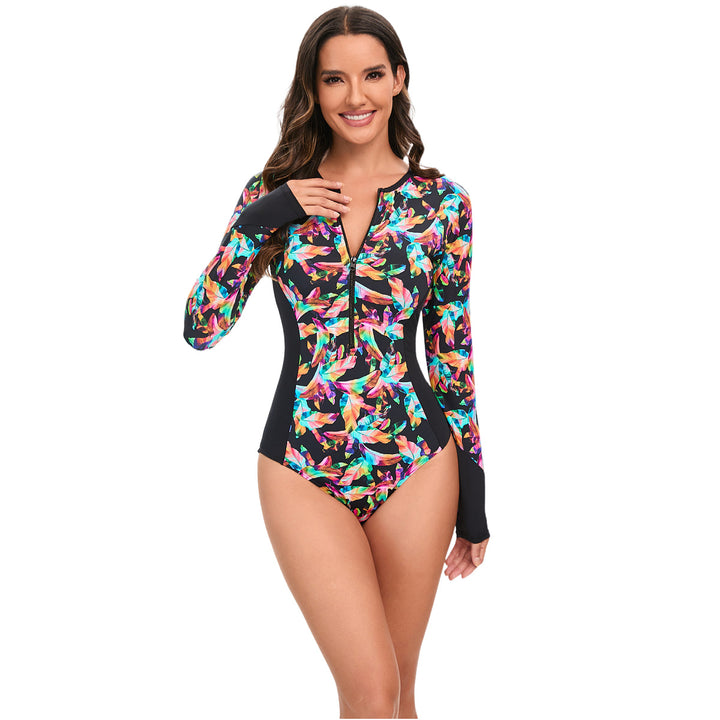 Damen Langarm-Schwimmanzug mit modischem Schnitt Drune