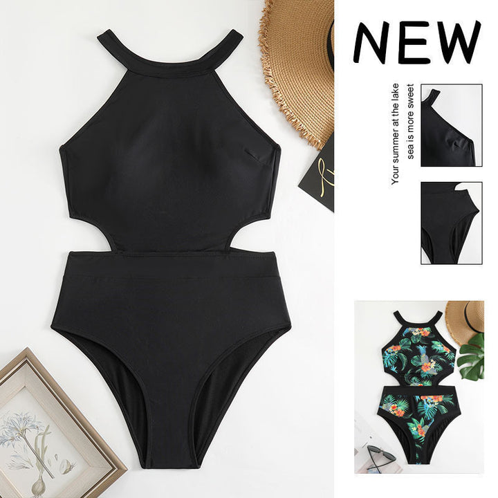 Damen Einteiler Badeanzug mit stylischem Cut-Out Design Drune