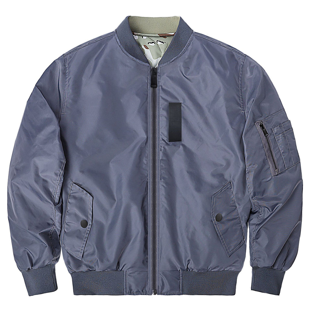 Herren  Classic Pilot Bomberjacke mit Utility-Ärmeltasche und gestepptem Futter Drune