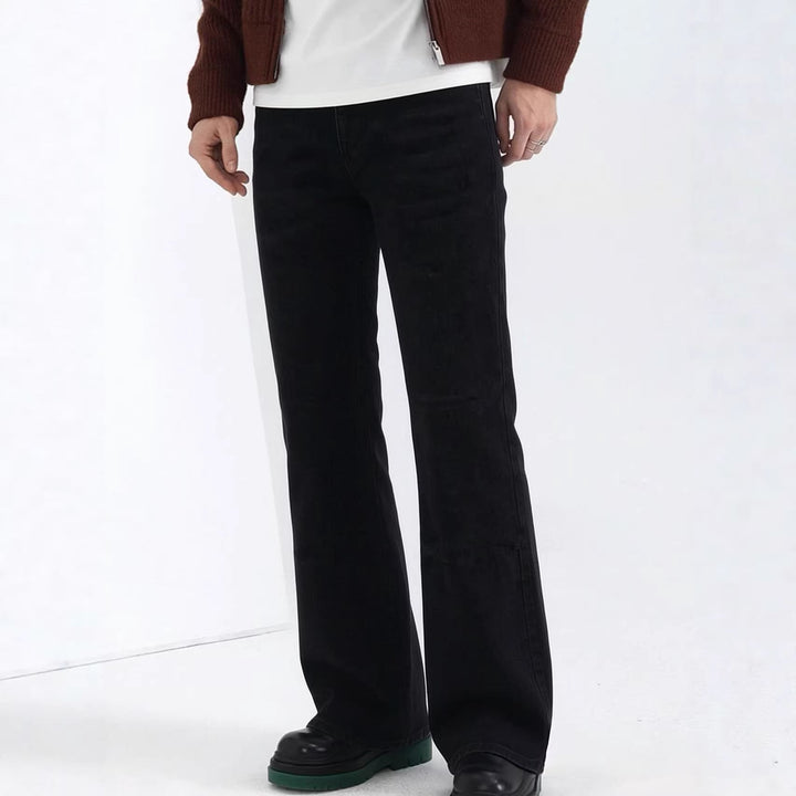 Herren lässige Bootcut Jeans mit modernen Waschungen Drune