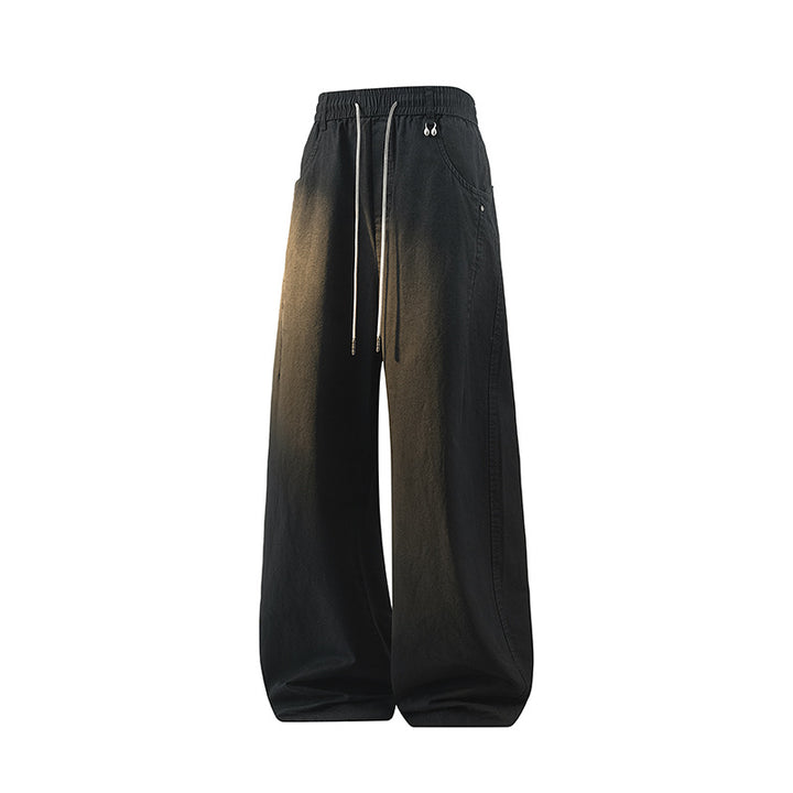 Damen Weite Baumwollmix-Hose im Baggy-Cut mit Tunnelzug und Oversized-Bein Drune