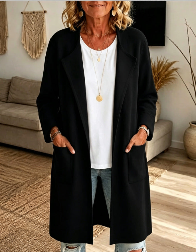 Damen Modischer Langer Cardigan Drune
