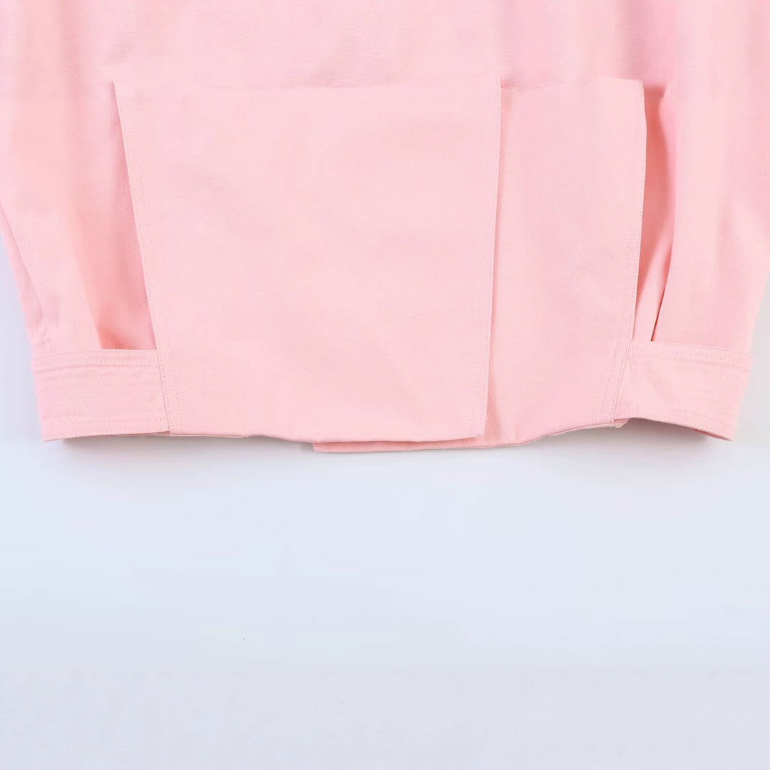 Damen Kurzjacke mit asymmetrischem Verschluss und Stehkragen Drune
