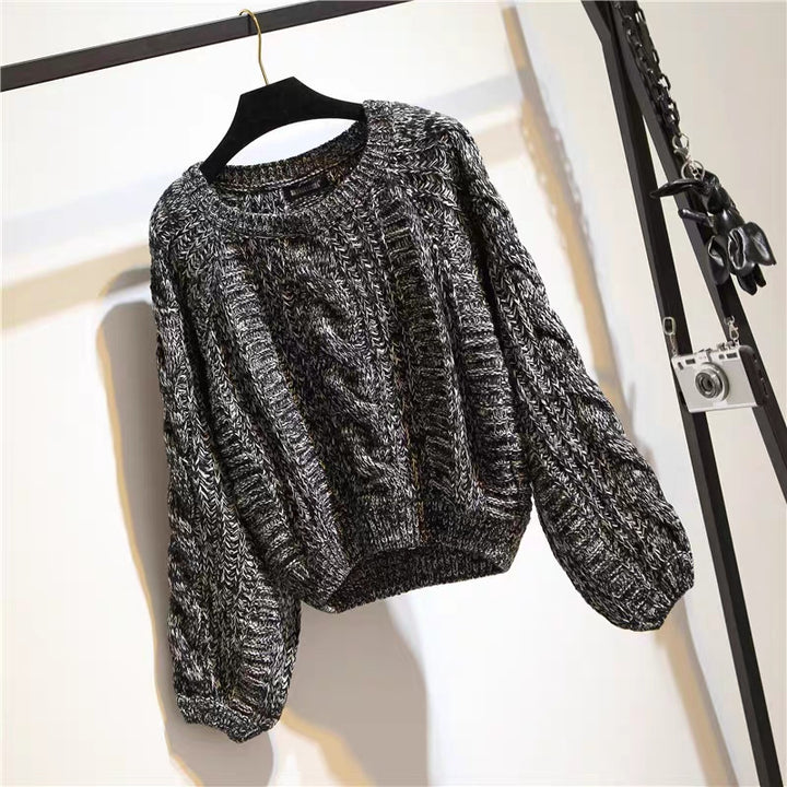 Damen Gemusterter Chunky Pullover Drune