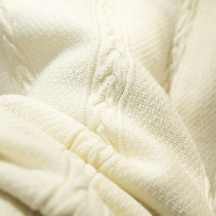 Damen Eleganter, plissierter Maxirock aus hochwertigem Strick Drune