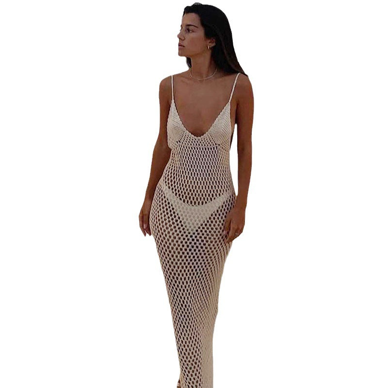 Damen eleganter Häkel-Strandwidder Drune