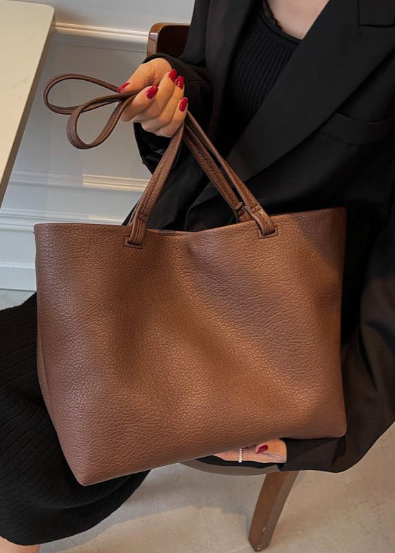 Drune | Geräumige Damen Schultertasche Aus Weichem Leder