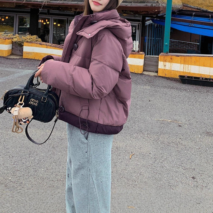 Damen modische Übergangsjacke mit modernem Stehkragen und praktischen Taschen Drune