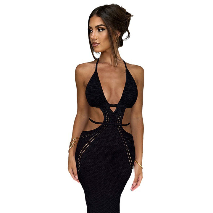 Damen Maxi-Strandkleid mit innovativem Cut-Out-Design Drune
