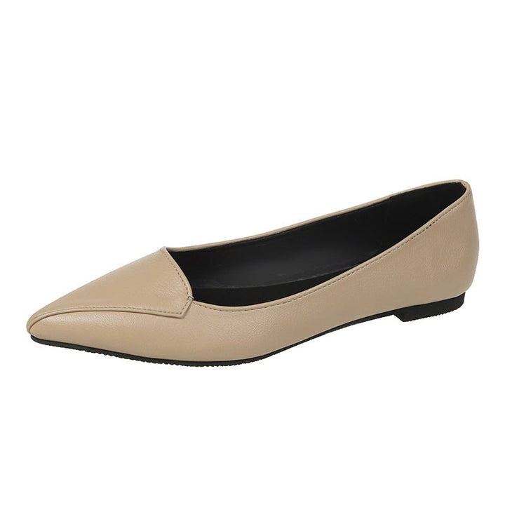 Damen spitze Ballerinas aus hochwertigem Leder Drune