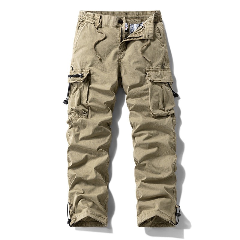 Herren Robuste Cargo‑Hose im Tactical‑Utility‑Stil mit elastischem Bund und Multifachtaschen Drune