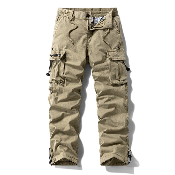 Herren Robuste Cargo‑Hose im Tactical‑Utility‑Stil mit elastischem Bund und Multifachtaschen Drune