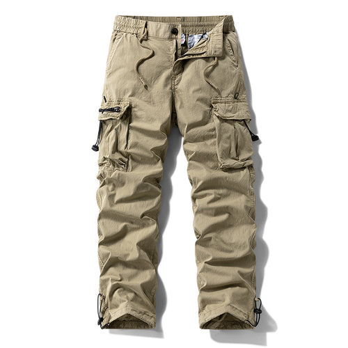 Herren Robuste Cargo‑Hose im Tactical‑Utility‑Stil mit elastischem Bund und Multifachtaschen Drune