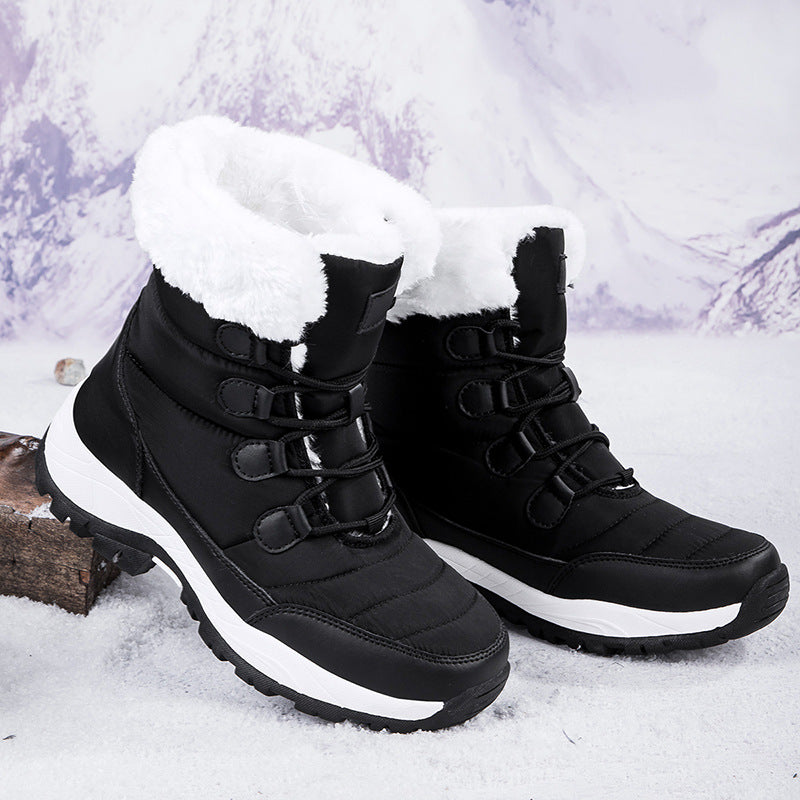 Damen Winterstiefel mit rutschfester Sohle und wärmendem Innenfutter Drune