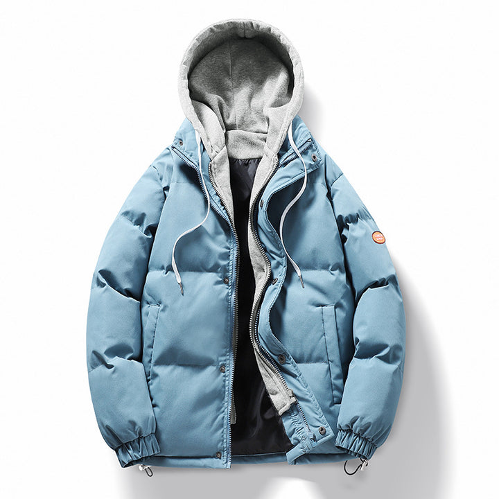 Herren Steppjacke mit abnehmbarer Kapuze Drune