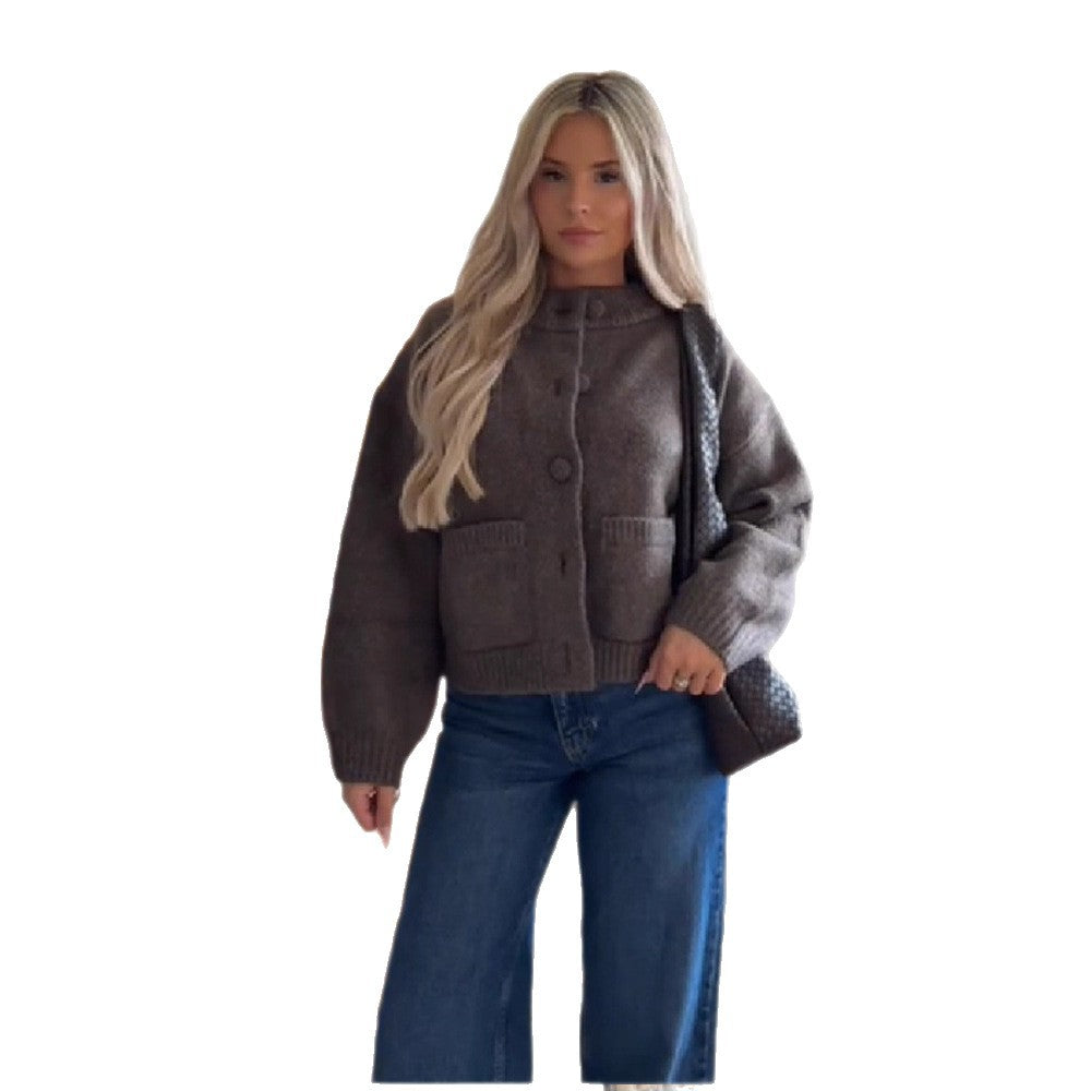 Damen Kuscheliger Strickmantel Drune