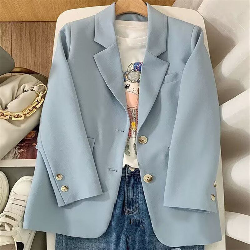 Damen eleganter Blazer mit doppelter Knopfleiste Drune
