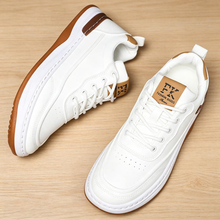 Herren Sportliche Leder Sneaker Drune