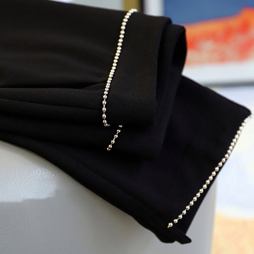 Damen Elegante undmodische Bundfaltenhose Drune