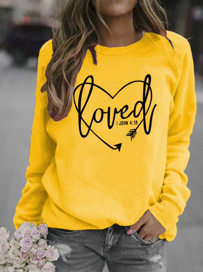 Damen Sweatshirt mit inspirierendem Schriftzug und trendigem Design Drune