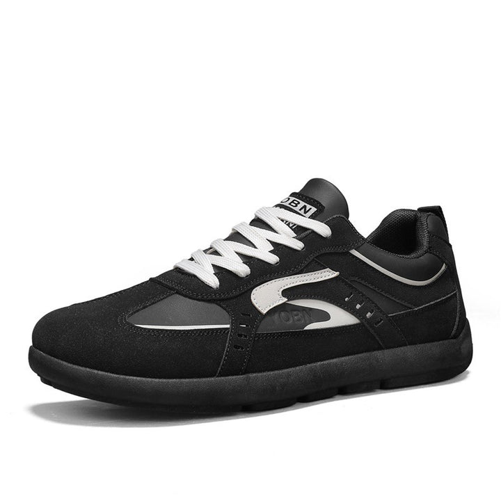 Herren urbaner Retro-Sneaker mit Veloursoptik, gedämpfter Zwischensohle und verstärkter Zehenkappe Drune