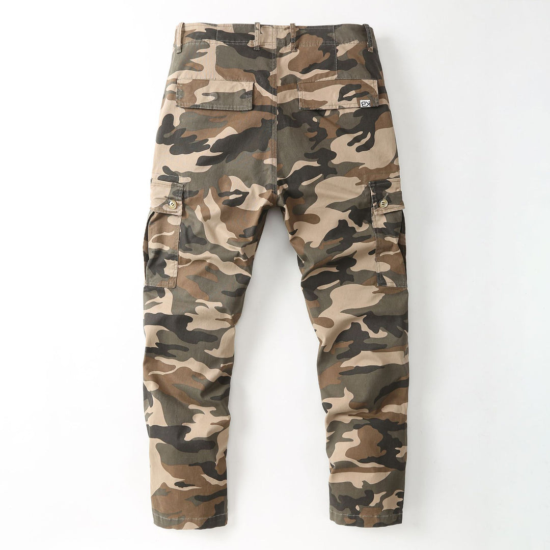 Herren Cargohose mit Tarnmuster und mehreren Utility-Taschen Drune