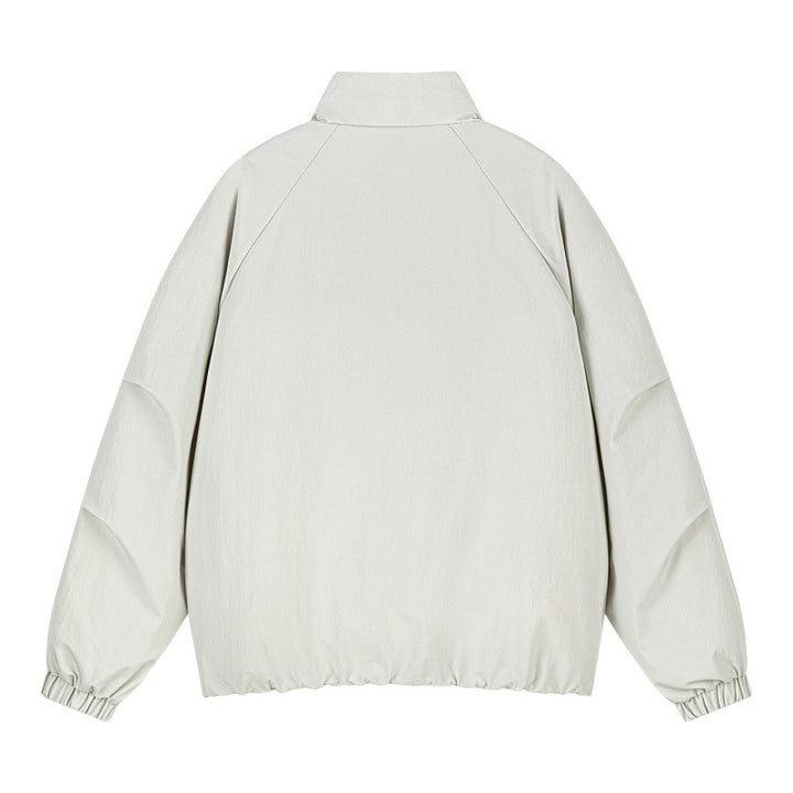 Herren Leichte Oversize Freizeitjacke mit Stehkragen, elastischem Saum und kontrastseiteneinsätzen Drune