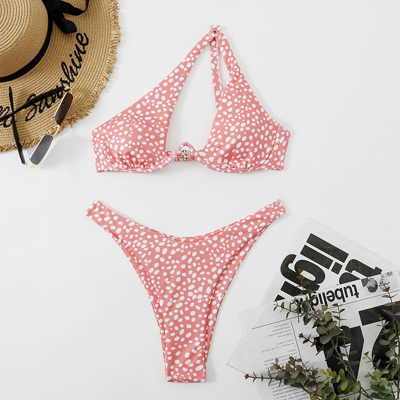 Damen Triangel-Bikini mit verspieltem Blumendesign Drune