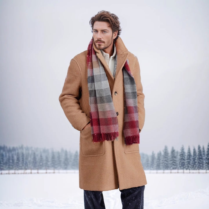 Herren Wollmantel mit klassischem Schnitt Drune