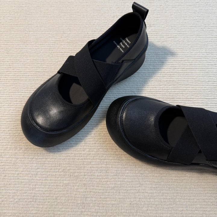 Damen Komfort-Sneaker mit elastischem Kreuzband und gepolstertem Fußbett Drune