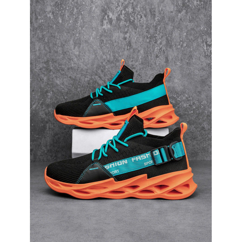 Unisex Strick-Sockensneaker mit gelochter Waben-Luftsohle Drune