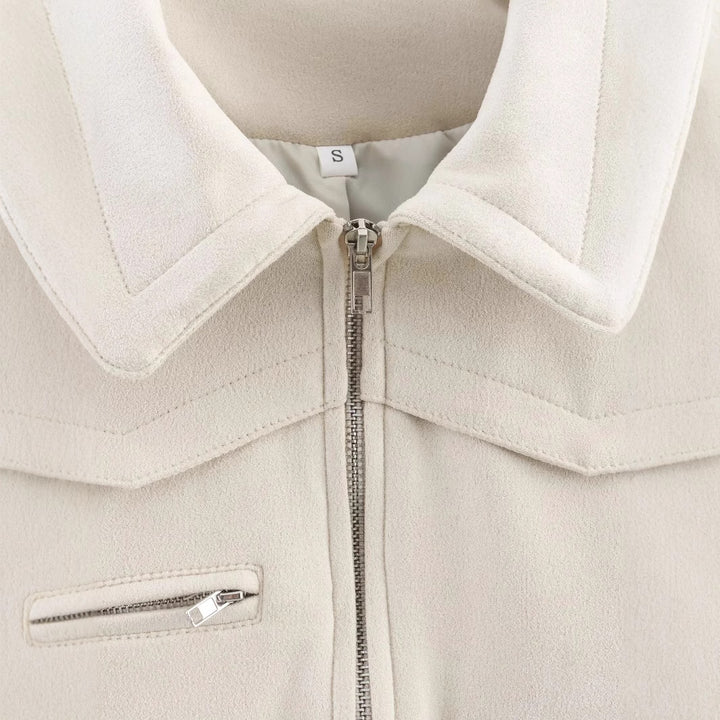 Damen nan cropped Fieldblouson mit Schulterklappen, großen Pattentaschen und mittiger Reißverschluss Drune
