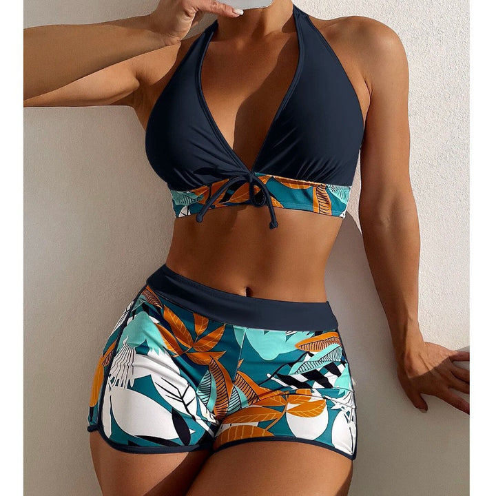 Damen Sportliches Bikini-Set mit floralem Muster Drune