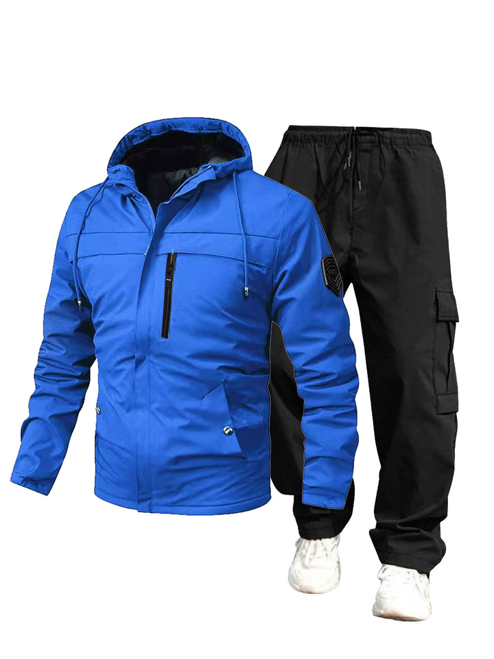 Herren Wetterfeste Outdoor-Jacke und Cargo-Hose Drune