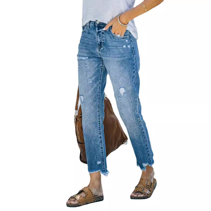 Damen Skinny High-Waist Jeans Drune