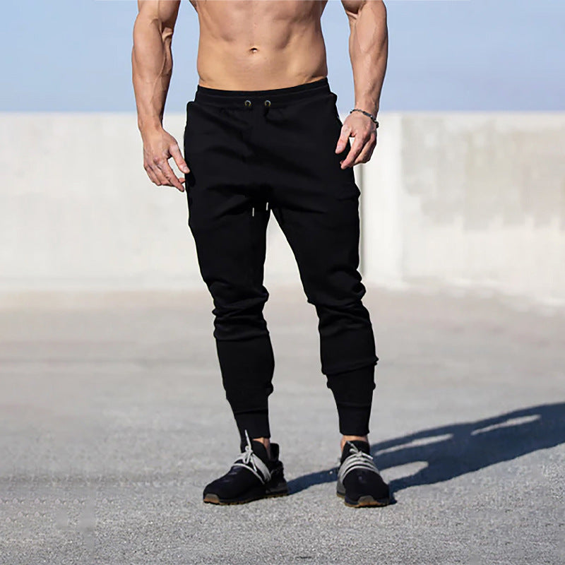 Herren Slim-Fit Jogginghose mit elastischem Bund und Rippbündchen Drune