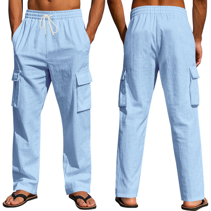 Herren Cargo-Hose mit elastischem Bund und seitlichen Taschen Drune