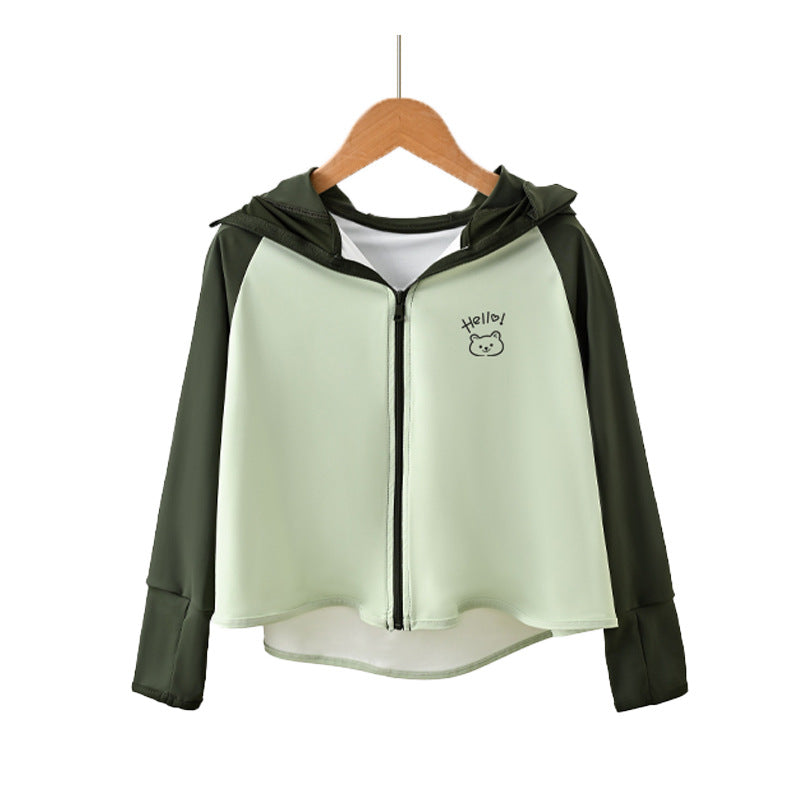 Damen Leichte Kapuzenjacke mit tierischem Aufdruck Drune